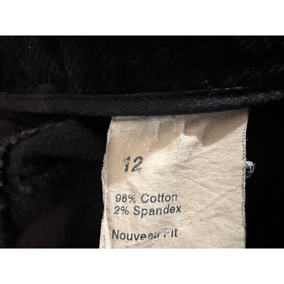 Dockers Corduroy Pants Womens Size 12 Mid Rise Bootcut Black - Picture 5 of 6